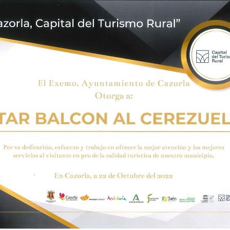 Alojamiento Balcon Al Cerezuelo Cazorla Eksteriør bilde